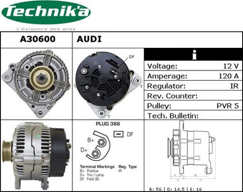 Technika A30600 - Генератор vvparts.bg