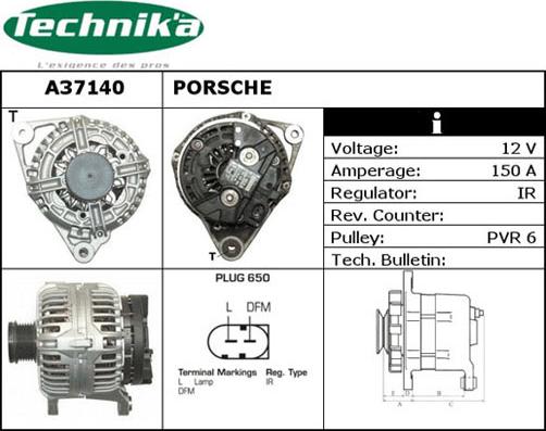 Technika A37140 - Генератор vvparts.bg