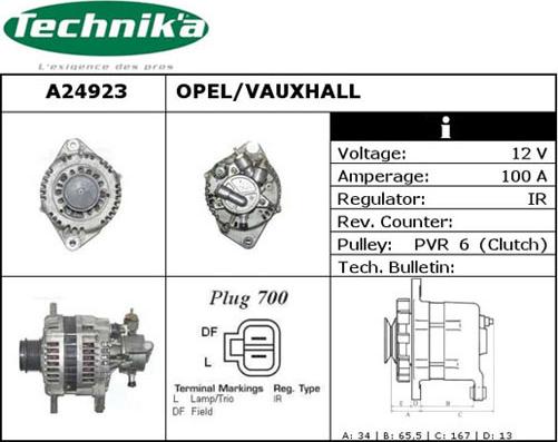 Technika A24923 - Генератор vvparts.bg