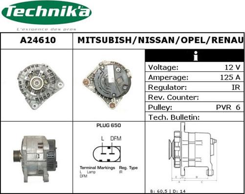 Technika A24610 - Генератор vvparts.bg