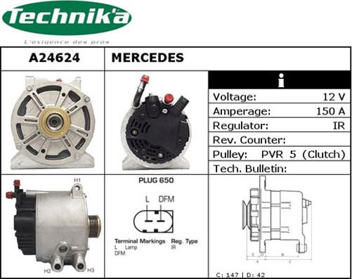 Technika A24624 - Генератор vvparts.bg