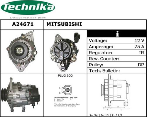 Technika A24671 - Генератор vvparts.bg