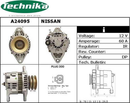 Technika A24095 - Генератор vvparts.bg