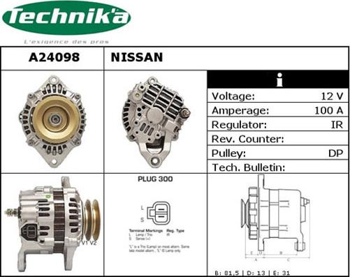 Technika A24098 - Генератор vvparts.bg