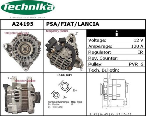 Technika A24195 - Генератор vvparts.bg