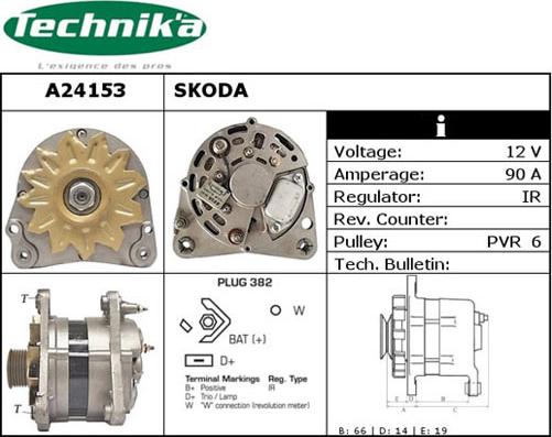 Technika A24153 - Генератор vvparts.bg