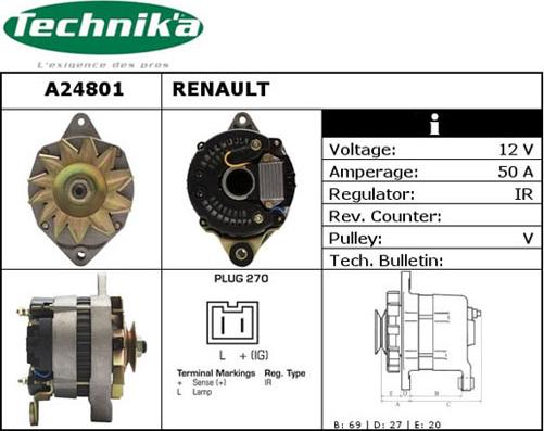 Technika A24801 - Генератор vvparts.bg