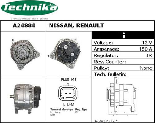 Technika A24884 - Генератор vvparts.bg