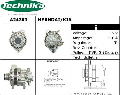 Technika A24203 - Генератор vvparts.bg