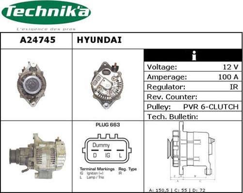 Technika A24745 - Генератор vvparts.bg