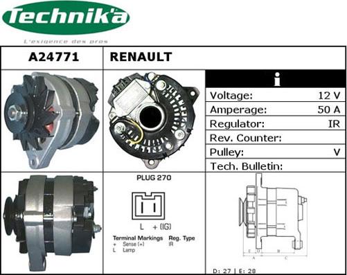 Technika A24771 - Генератор vvparts.bg