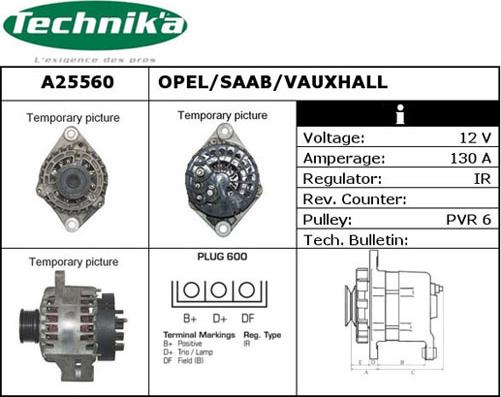 Technika A25560 - Генератор vvparts.bg