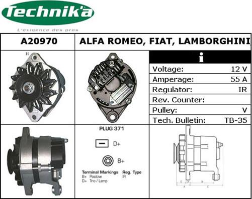 Technika A20970 - Генератор vvparts.bg