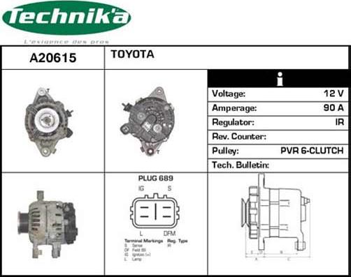 Technika A20615 - Генератор vvparts.bg