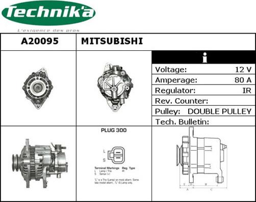 Technika A20095 - Генератор vvparts.bg