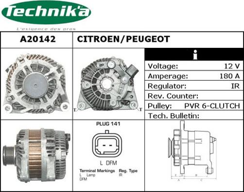 Technika A20142 - Генератор vvparts.bg