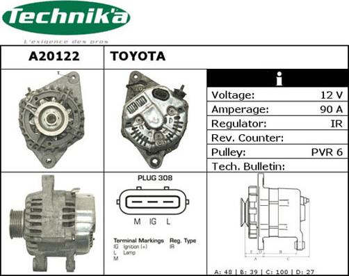 Technika A20122 - Генератор vvparts.bg