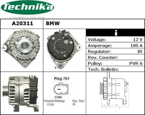 Technika A20311 - Генератор vvparts.bg