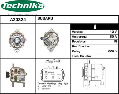 Technika A20324 - Генератор vvparts.bg