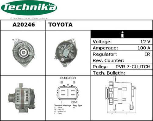 Technika A20246 - Генератор vvparts.bg