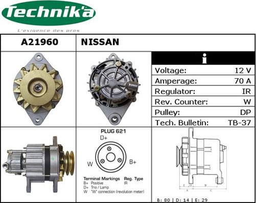 Technika A21960 - Генератор vvparts.bg