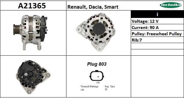 Technika A21365 - Генератор vvparts.bg