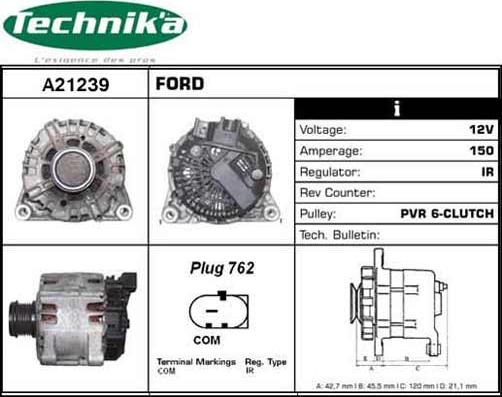 Technika A21239 - Генератор vvparts.bg