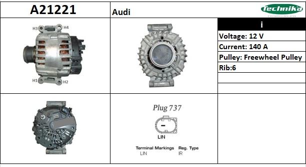 Technika A21221 - Генератор vvparts.bg