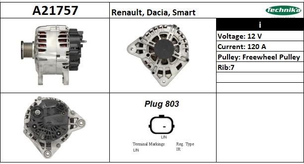 Technika A21757 - Генератор vvparts.bg