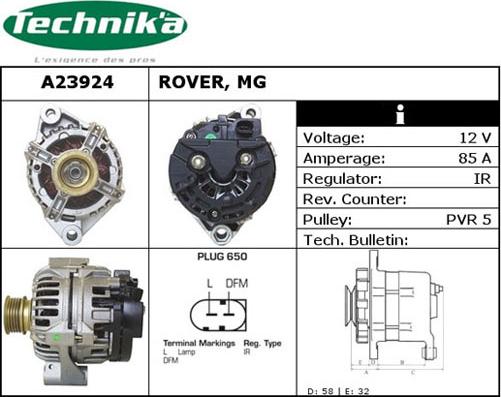 Technika A23924 - Генератор vvparts.bg