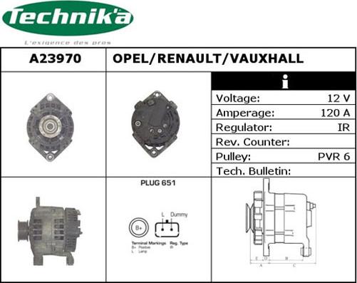 Technika A23970 - Генератор vvparts.bg