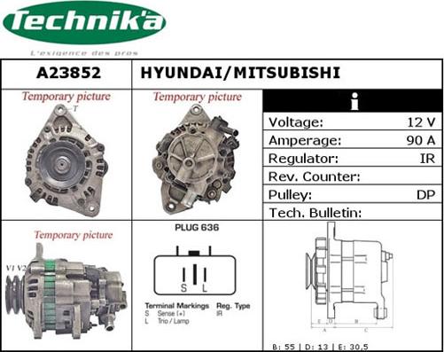 Technika A23852 - Генератор vvparts.bg