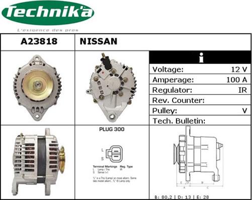 Technika A23818 - Генератор vvparts.bg