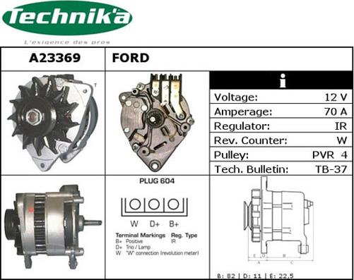 Technika A23369 - Генератор vvparts.bg