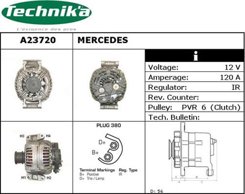 Technika A23720 - Генератор vvparts.bg