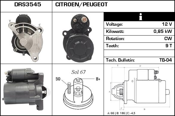 Technika D63009 - Стартер vvparts.bg