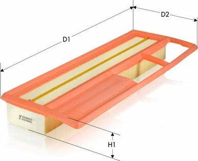 Tecneco Filters AR9628PM - Въздушен филтър vvparts.bg