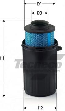 Tecneco Filters AR505-I - Въздушен филтър vvparts.bg