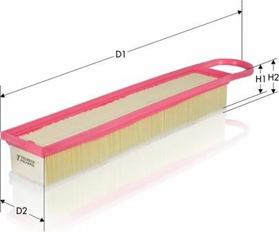 Tecneco Filters AR10418PM-S - Въздушен филтър vvparts.bg