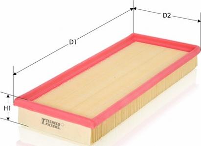 Tecneco Filters AR138PM - Въздушен филтър vvparts.bg
