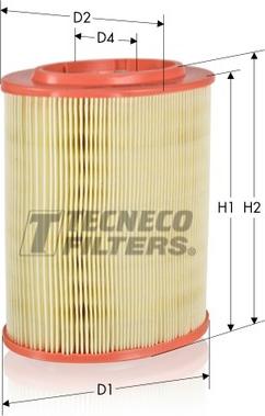 Tecneco Filters AR190-OV - Въздушен филтър vvparts.bg