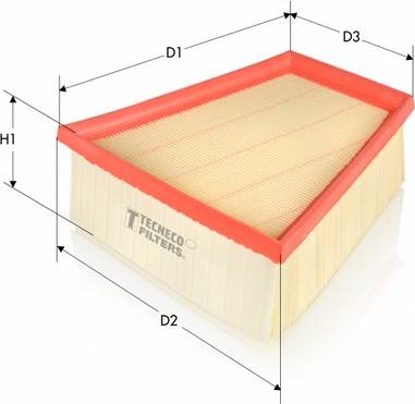 Tecneco Filters AR154PM - Въздушен филтър vvparts.bg