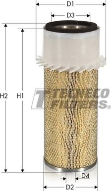 Tecneco Filters AR580-I - Въздушен филтър vvparts.bg