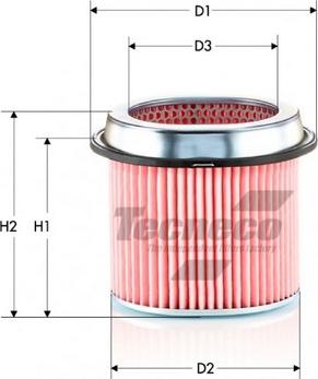 Tecneco Filters AR855-J - Въздушен филтър vvparts.bg