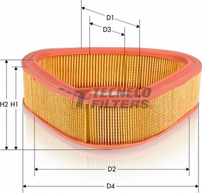 Tecneco Filters AR313T - Въздушен филтър vvparts.bg