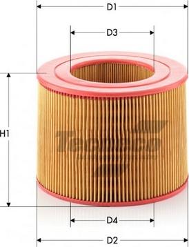 Tecneco Filters AR473 - Въздушен филтър vvparts.bg