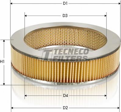 Tecneco Filters AR44 - Въздушен филтър vvparts.bg