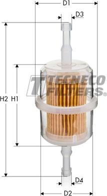 Tecneco Filters BN501 - Горивен филтър vvparts.bg