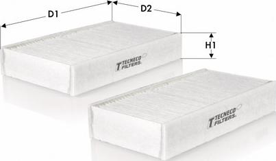 Tecneco Filters CK25008-2 - Филтър купе (поленов филтър) vvparts.bg