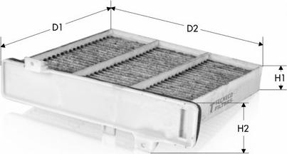 Tecneco Filters CK2230-C - Филтър купе (поленов филтър) vvparts.bg